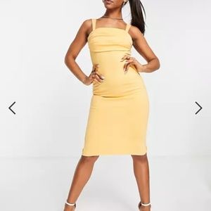 Asos Body-Conscious Midi Dress with Back Slit